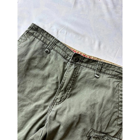 UNIONBAY Other - Unionbay Survivor Belted Cargo Shorts Mens 34 Olive Green Classic Fit Hiking